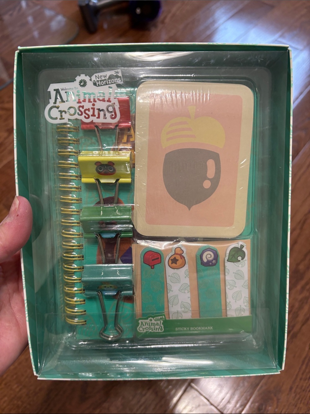 Animal Crossing Home Art Spiral Notebook & Sticky Set - Teal